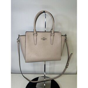 Coach - Leah Satchel Gray Leather Handbag - Missing Tag